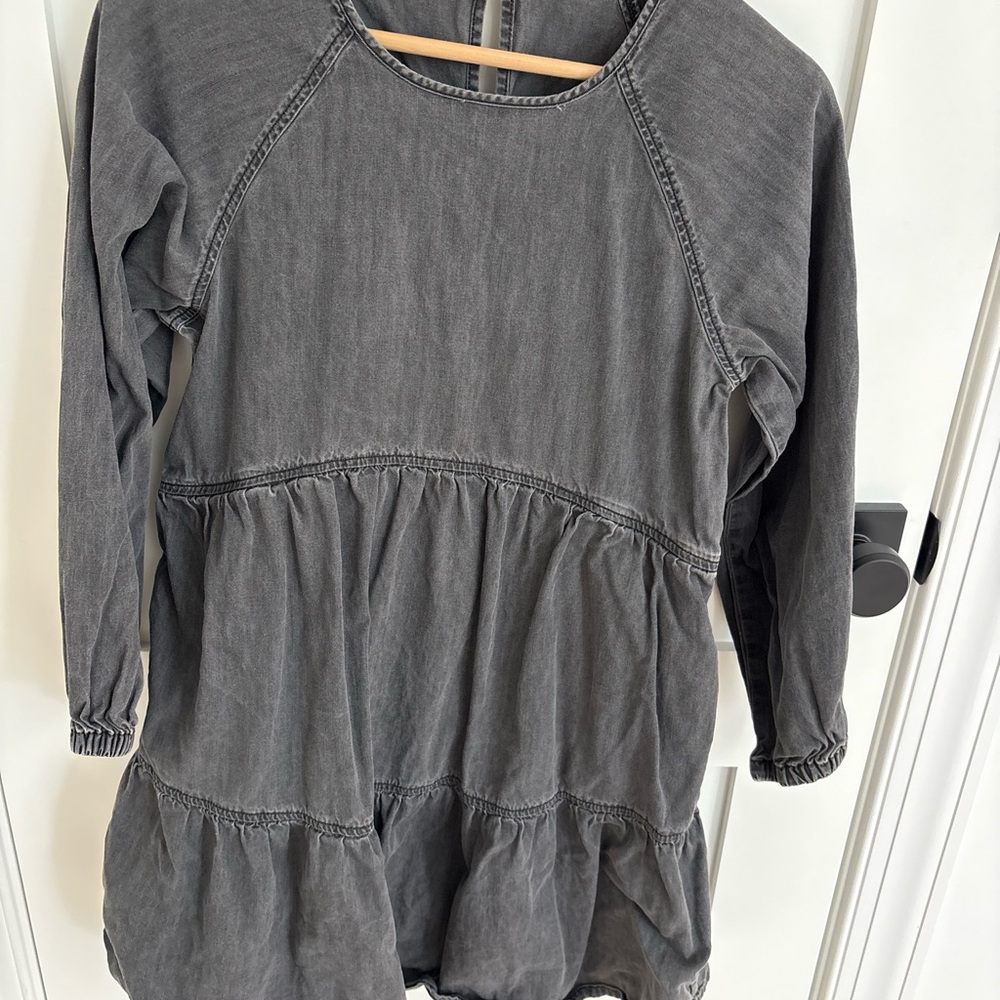 Madewell Gray Long Sleeve Mini Dress